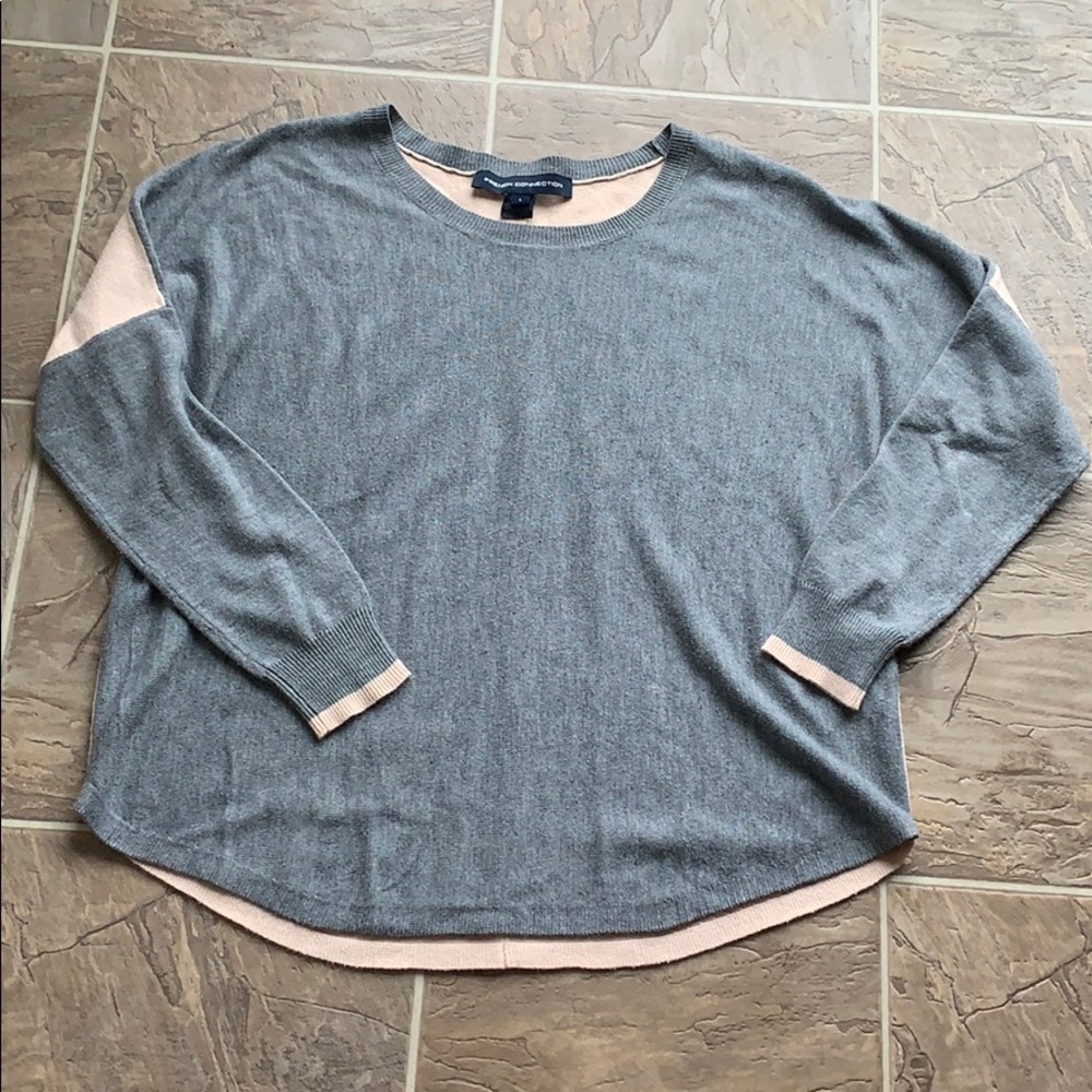French Connection color block crewneck sweater